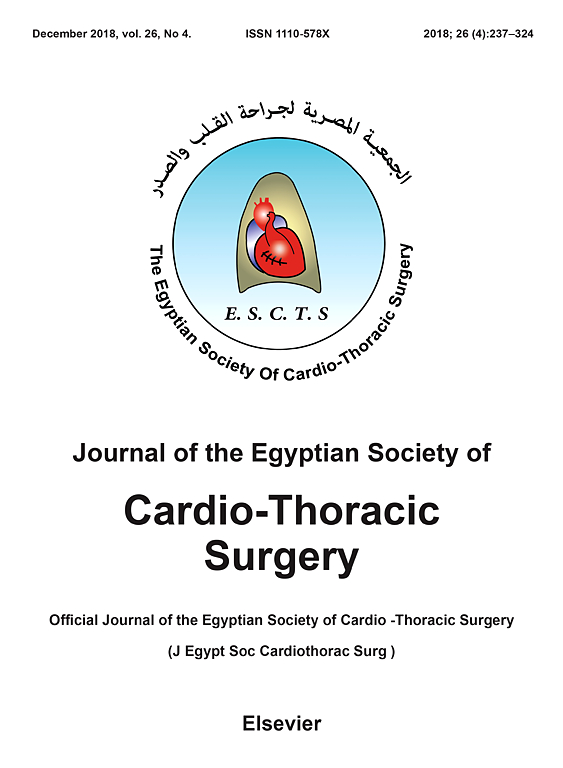 Go to journal home page - Journal of the Egyptian Society of Cardio-Thoracic Surgery